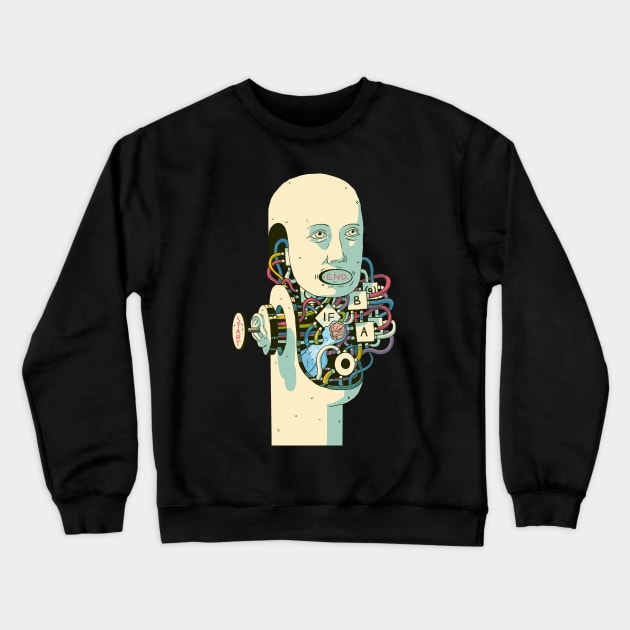 AI therapist Crewneck Sweatshirt by A N Illustration